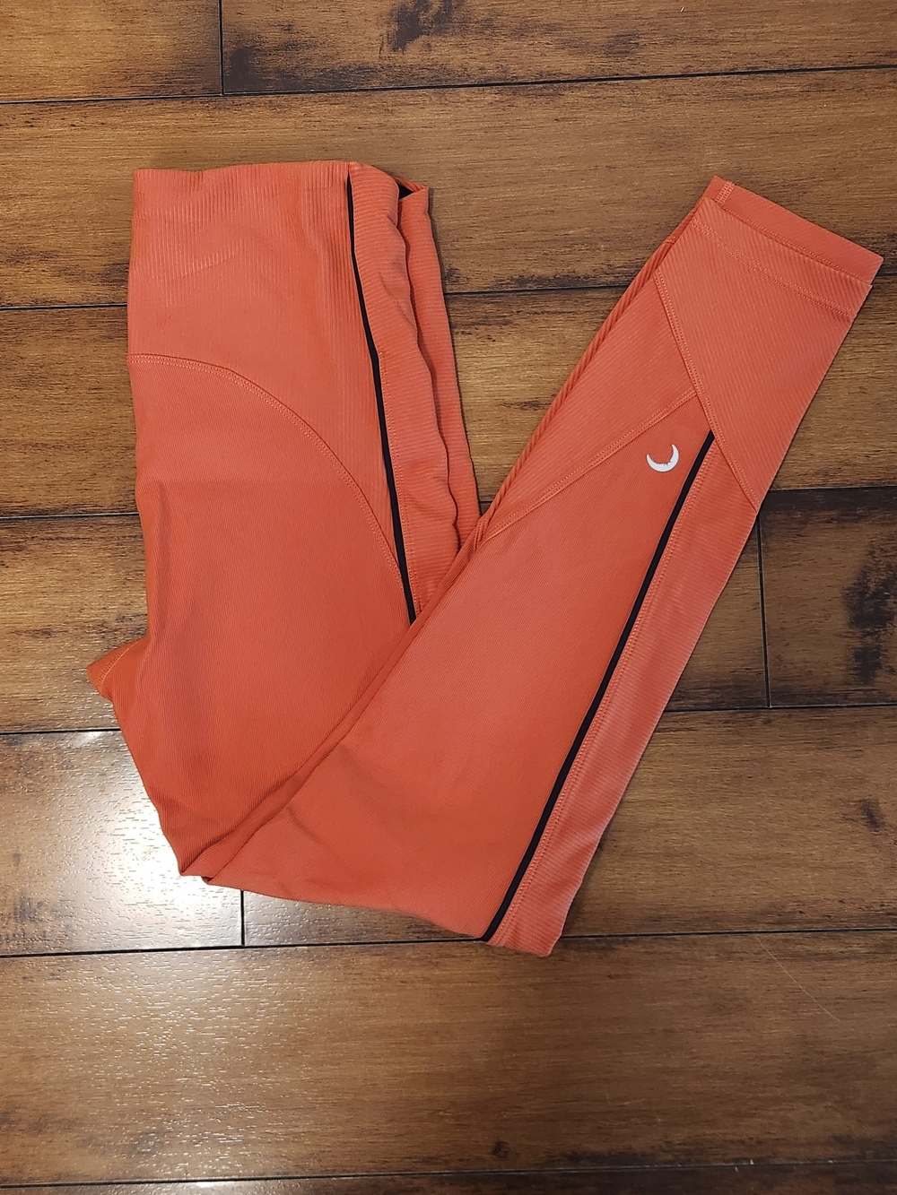 Zyia Burnt Orange Ribbed premium 7/8 leggings - Picture 2 of 5